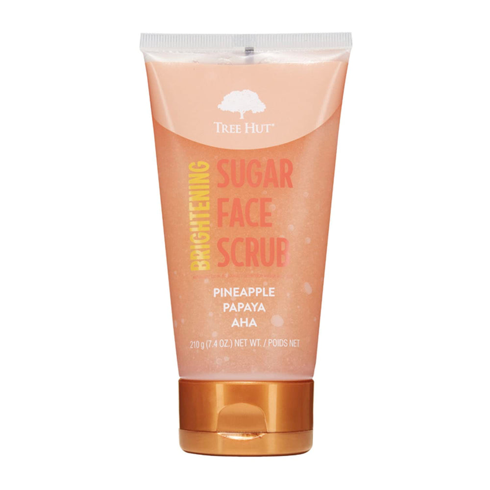 Tree Hut exfoliante de piña y papaya: textura suave para limpieza de poros.
