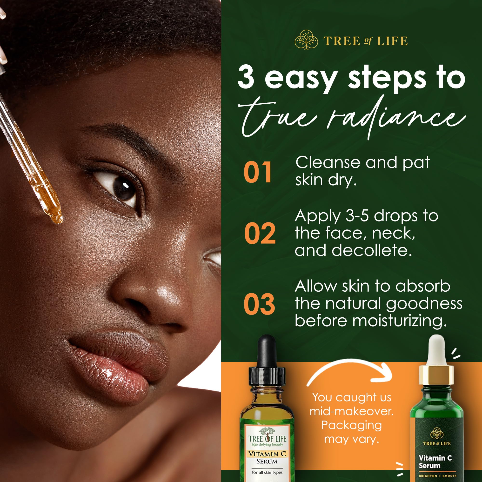 Tree of Life Aplicación diaria - rutina simplificada para piel seca.
