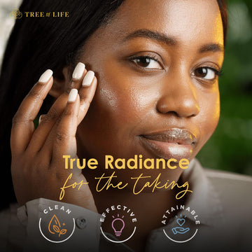 Tree of Life Fast-absorbing trio eases layering with makeup after application.