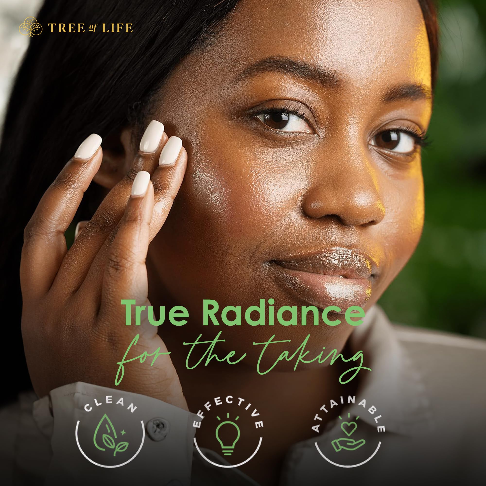 Rutina diaria con Tree of Life Beauty para mañanas y noches.