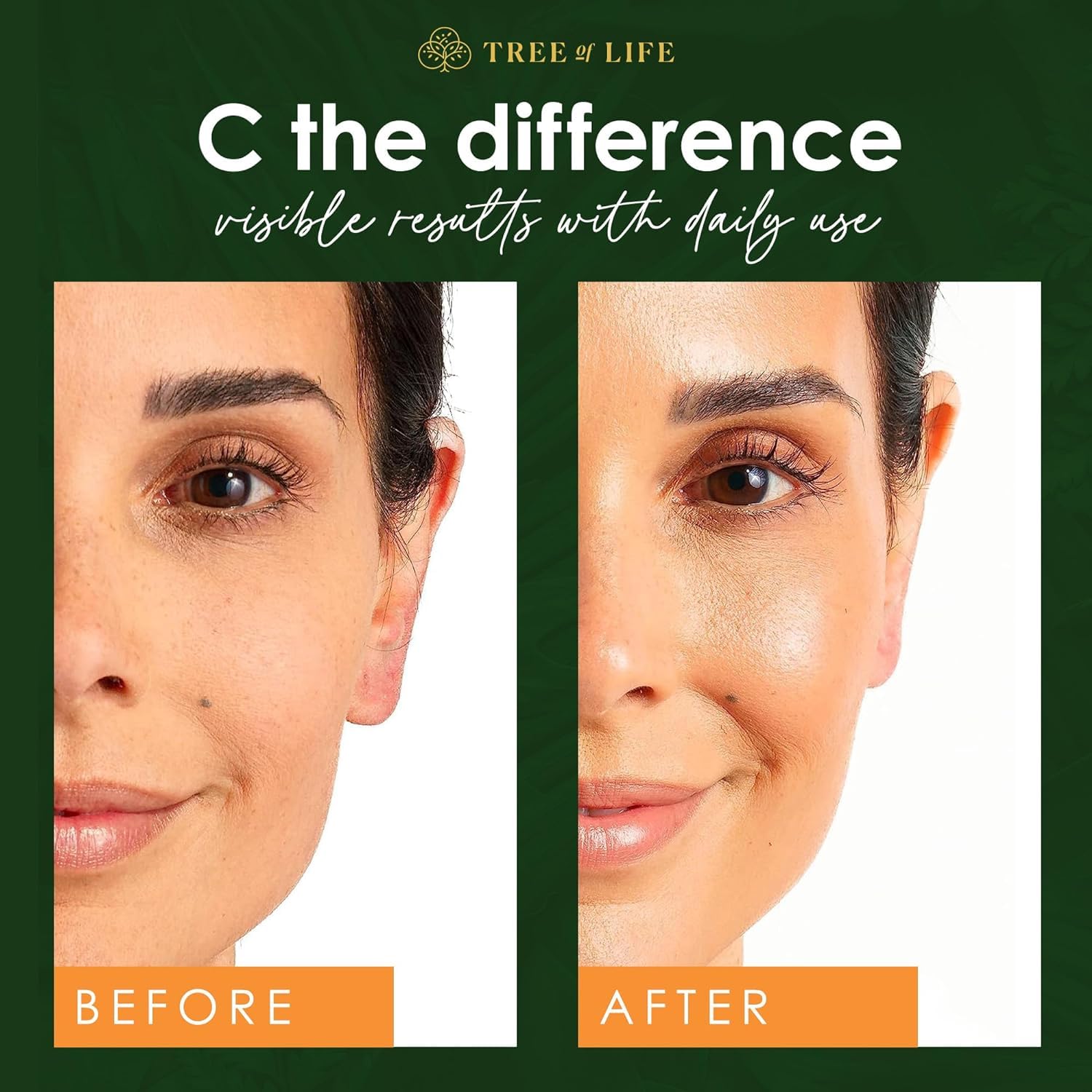 Tree of Life Beauty Vitamina C aplicación diaria: fácil integración con otros productos.
