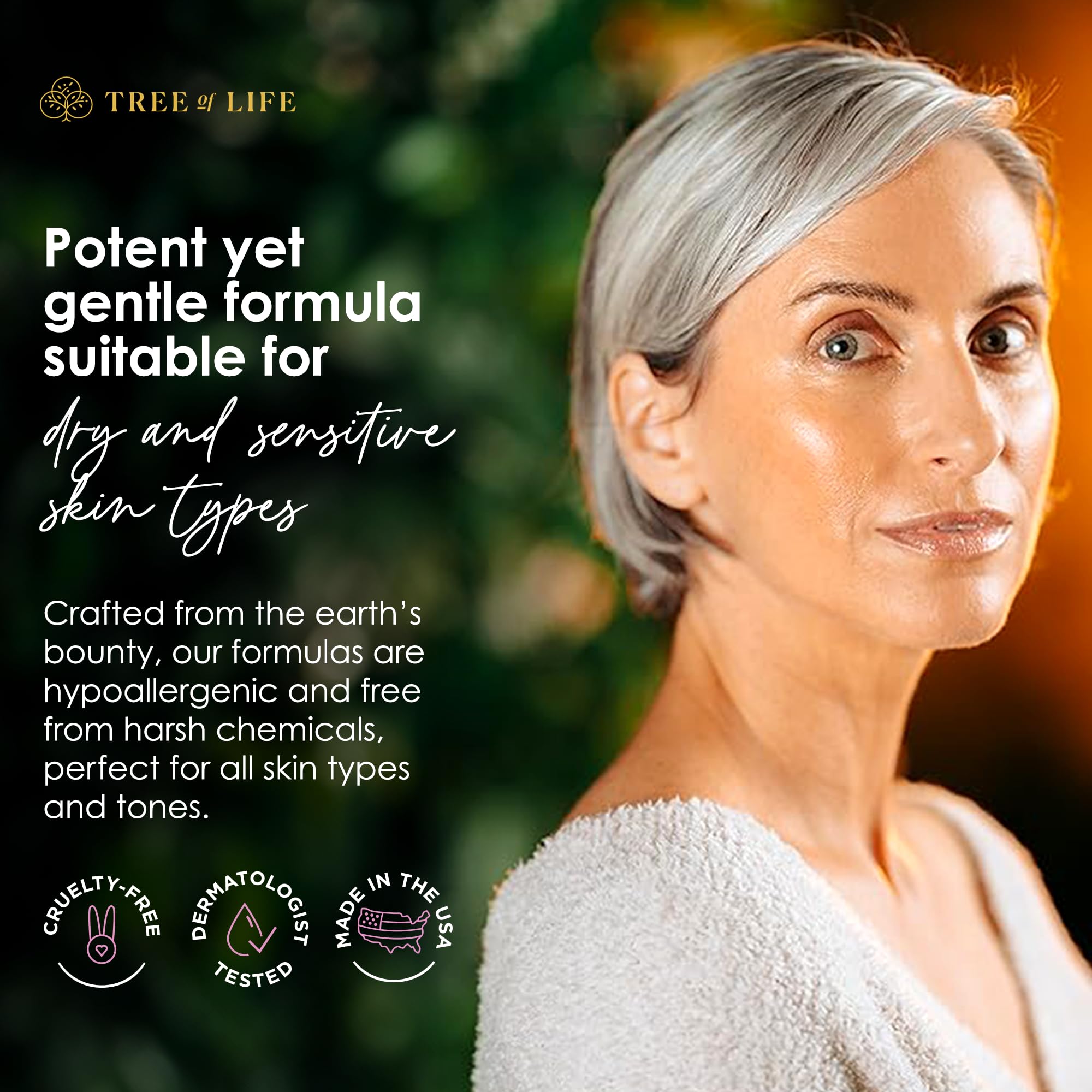 Tree of Life Beauty sérum retinol taches brunes – amélioration texture teint ciblée.