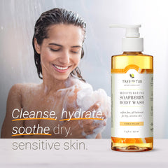 Tree to Tub con ingredientes naturales camomila y aloe para piel sensible
