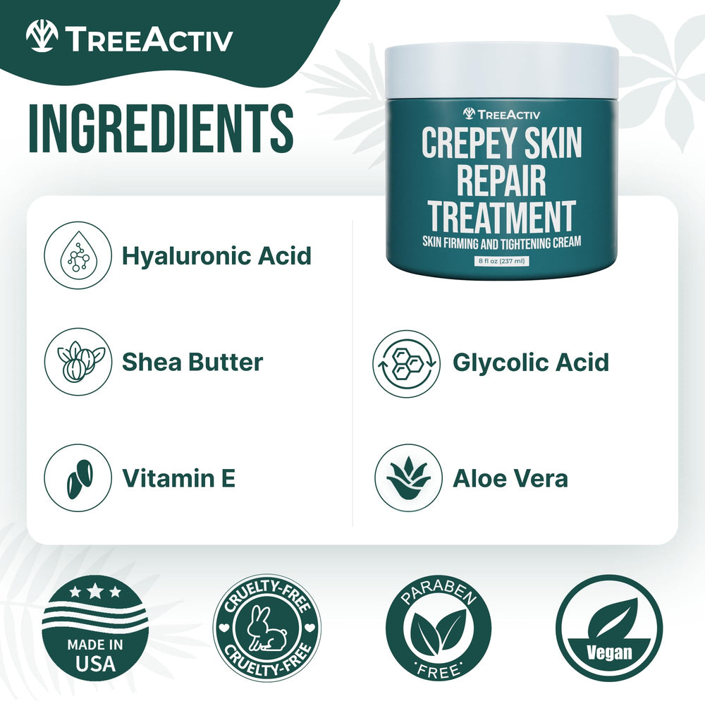 Crème TreeActiv beurre de karité — texture veloutée et nourrissante.
