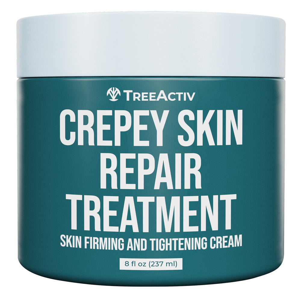 Crème TreeActiv réparatrice pour peau crepée — bouteille hydratation longue durée.