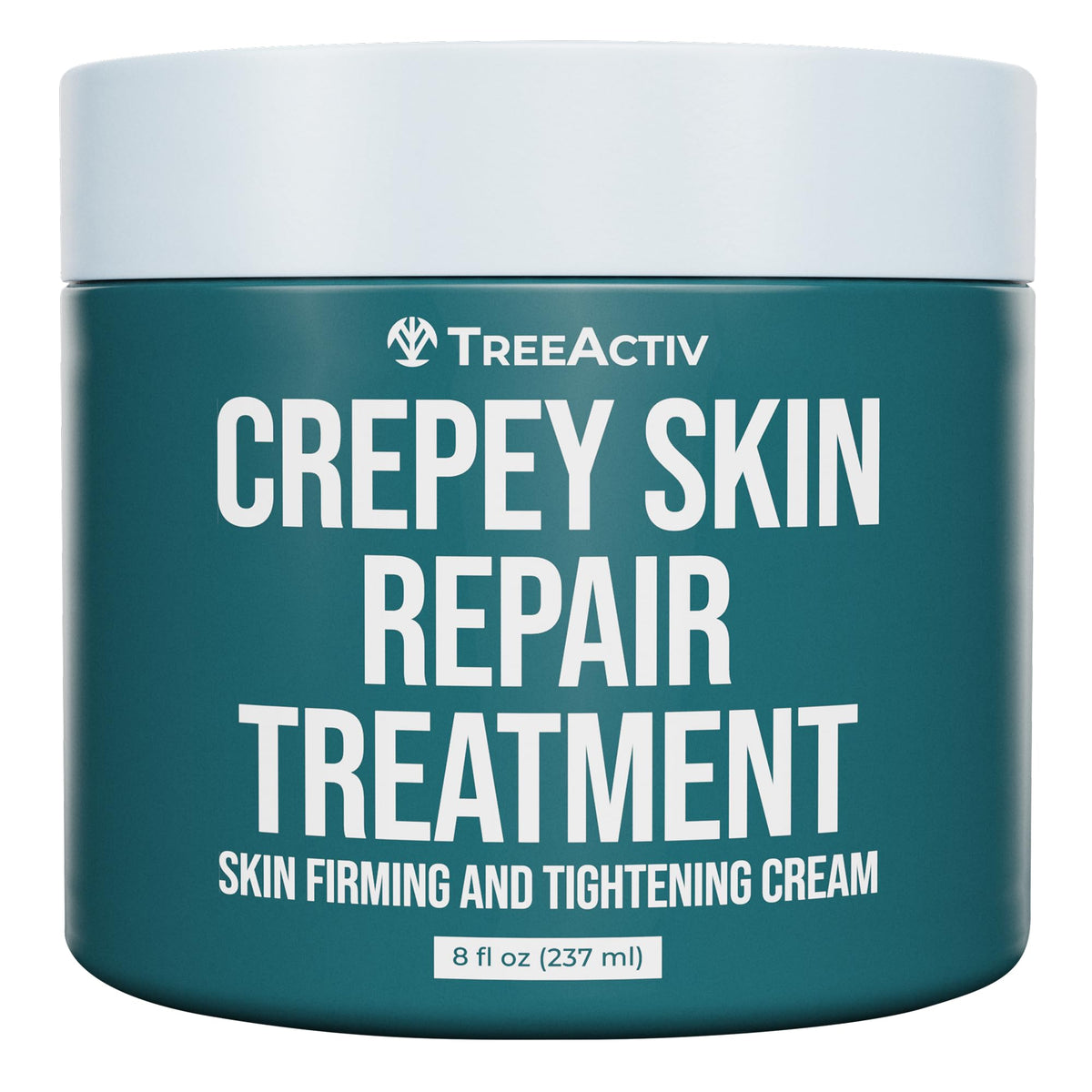 Crème TreeActiv réparatrice pour peau crepée — bouteille hydratation longue durée.