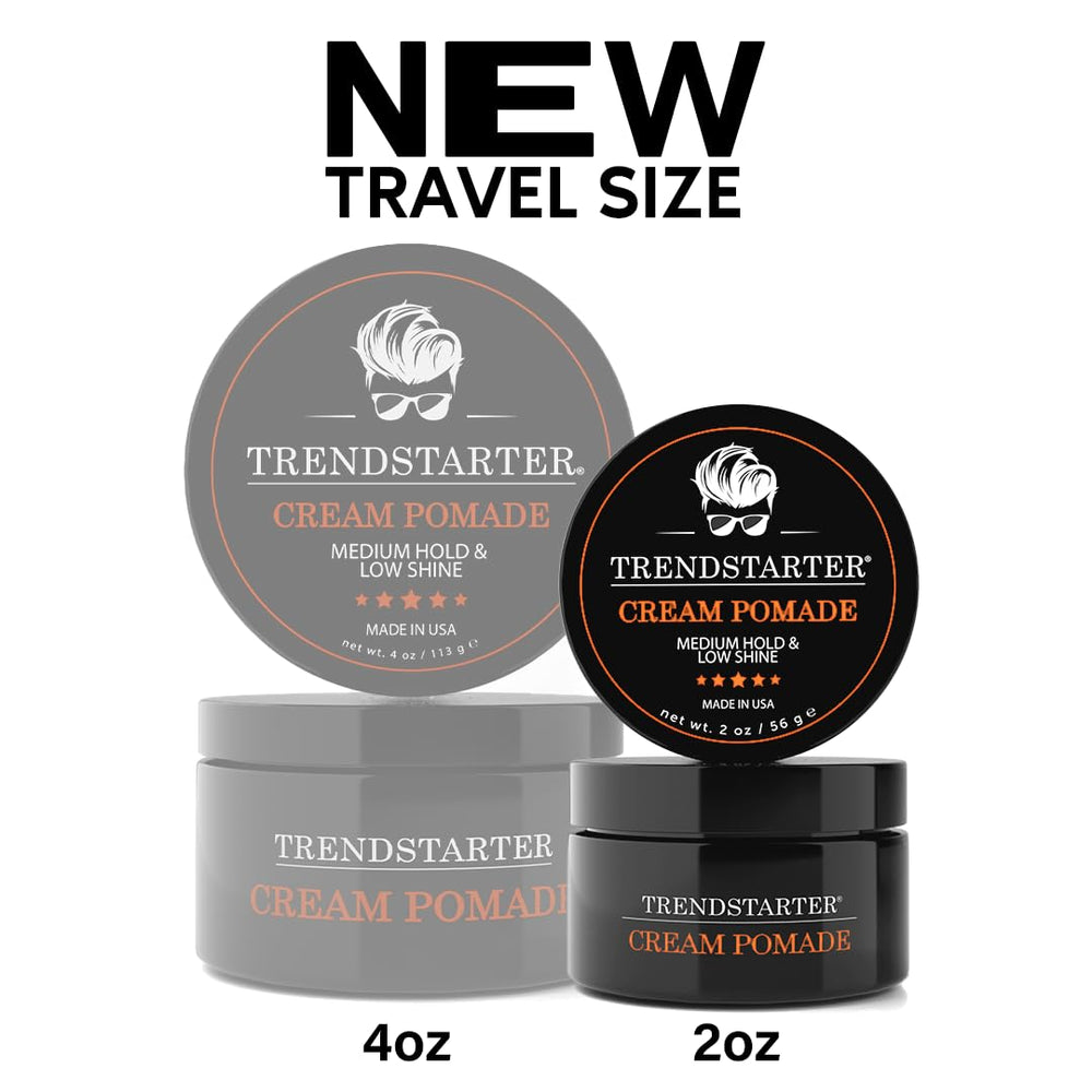 TRENDSTARTER Cream Pomade for hair definition with subtle texture.