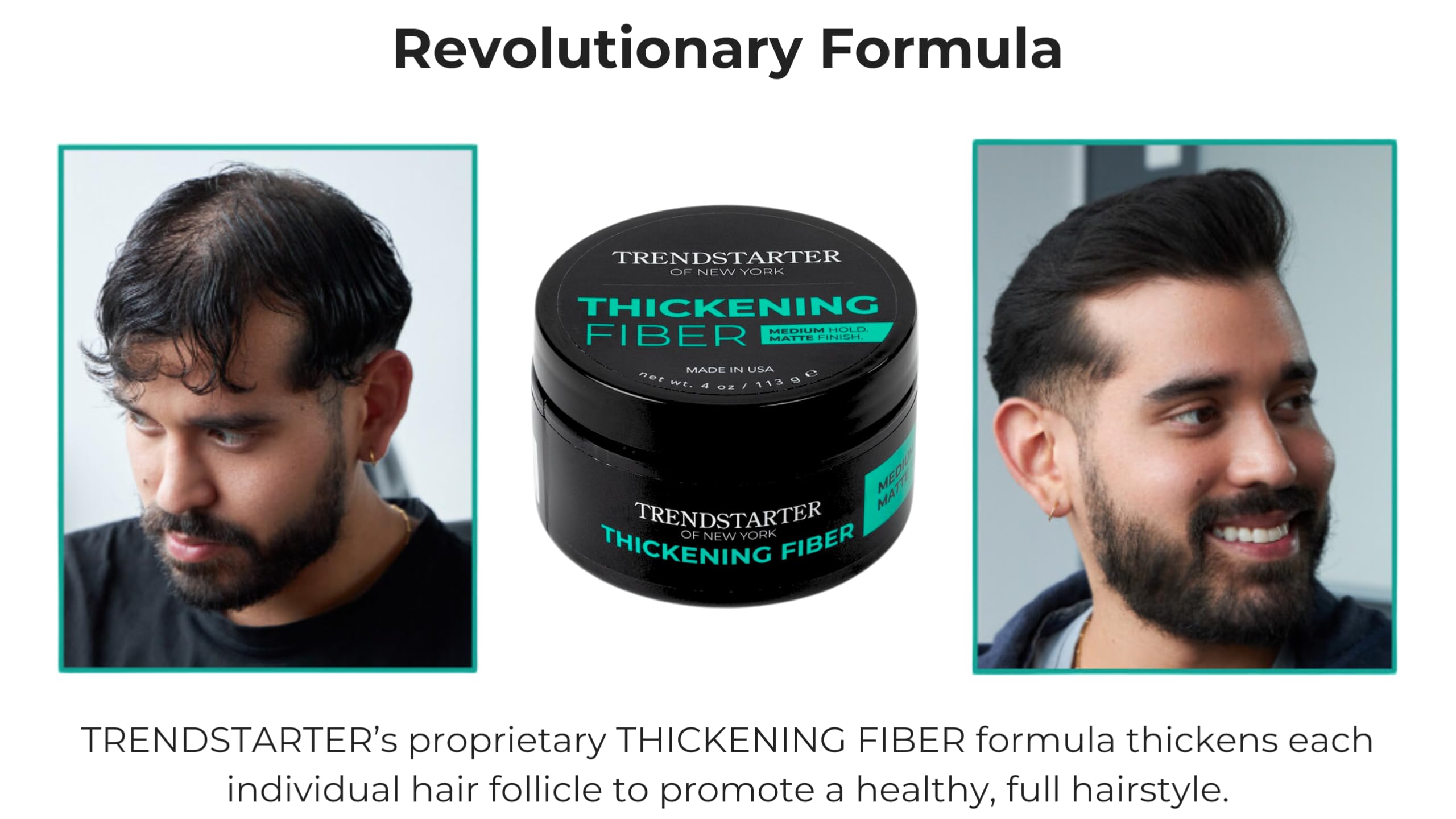 Aplicación a mano de TRENDSTARTER para añadir volumen y fijación media.