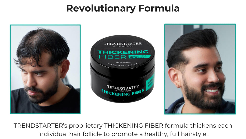 Aplicación a mano de TRENDSTARTER para añadir volumen y fijación media.