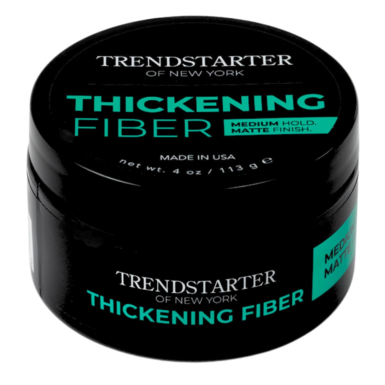 TRENDSTARTER Fibra Engrosadora: envase de 4 oz para engrosar el cabello.