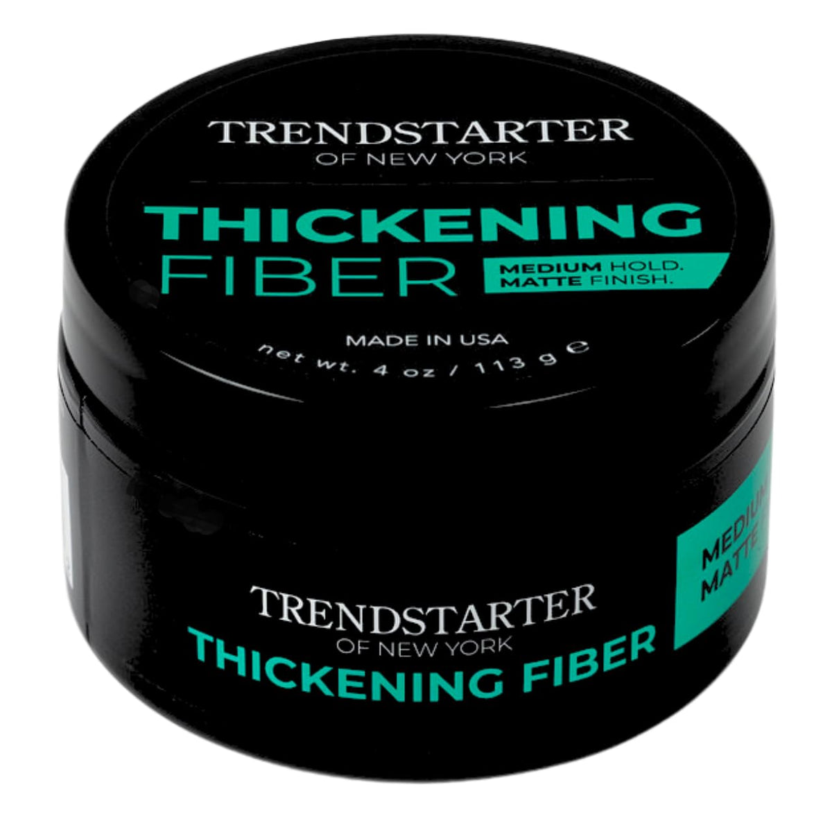 TRENDSTARTER Fibra Engrosadora: envase de 4 oz para engrosar el cabello.