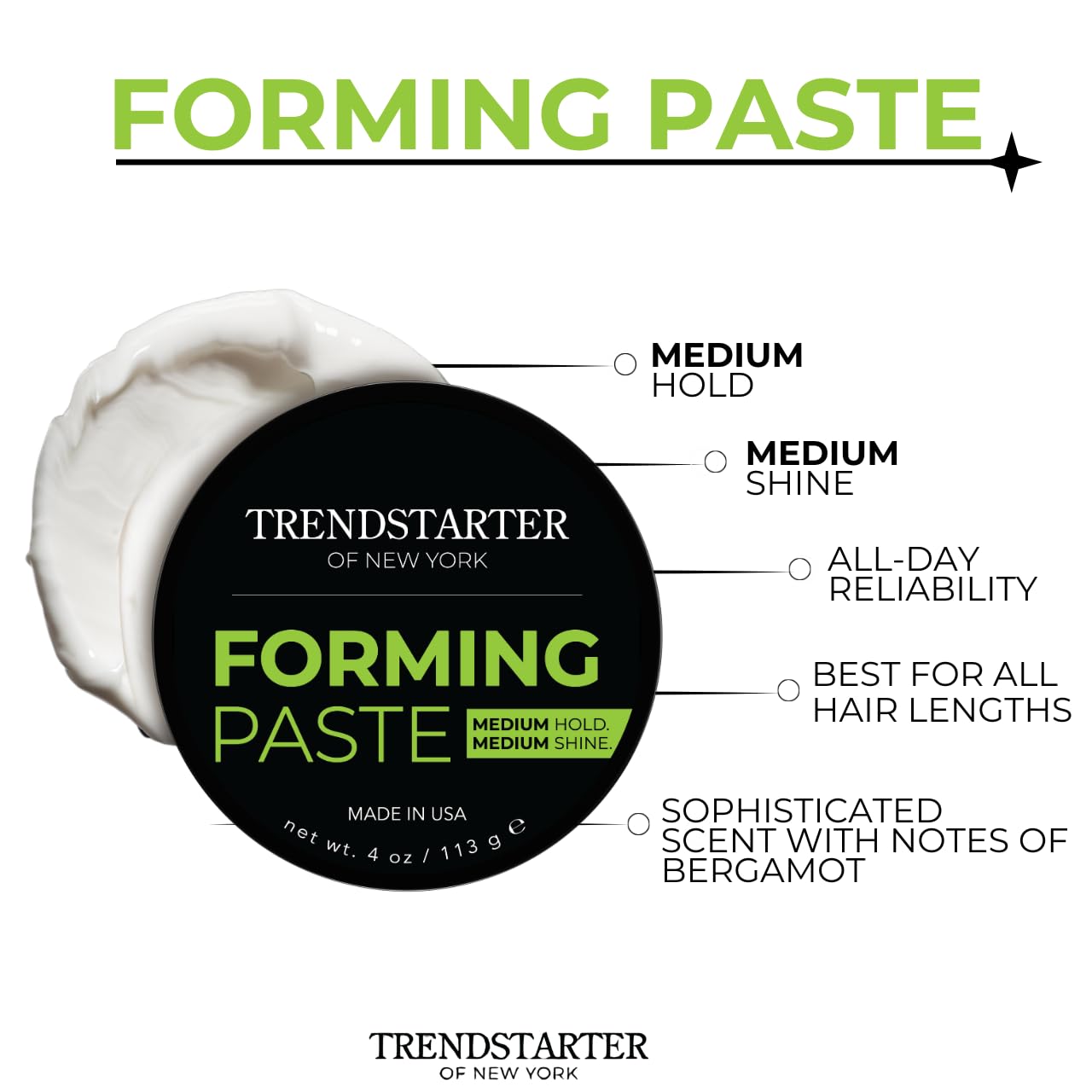TRENDSTARTER Forming Paste definición y textura con brillo moderado