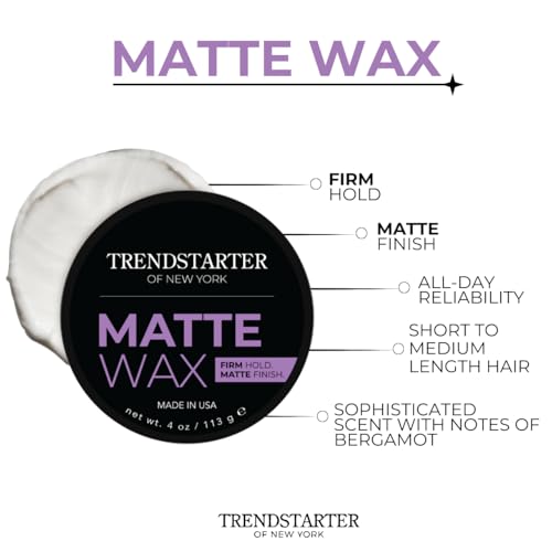 TRENDSTARTER Matte Wax: textura mate natural para acabado suave.