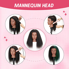 Treosida: práctica de trenzas y peinados con pelo humano de calidad.