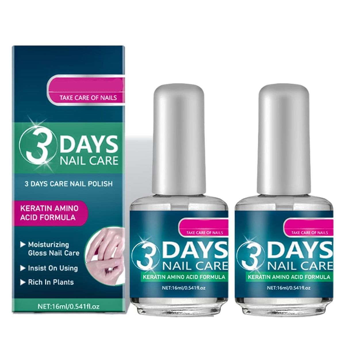 3 Days Nail Care aplicador con aceite de keratina para uñas secas