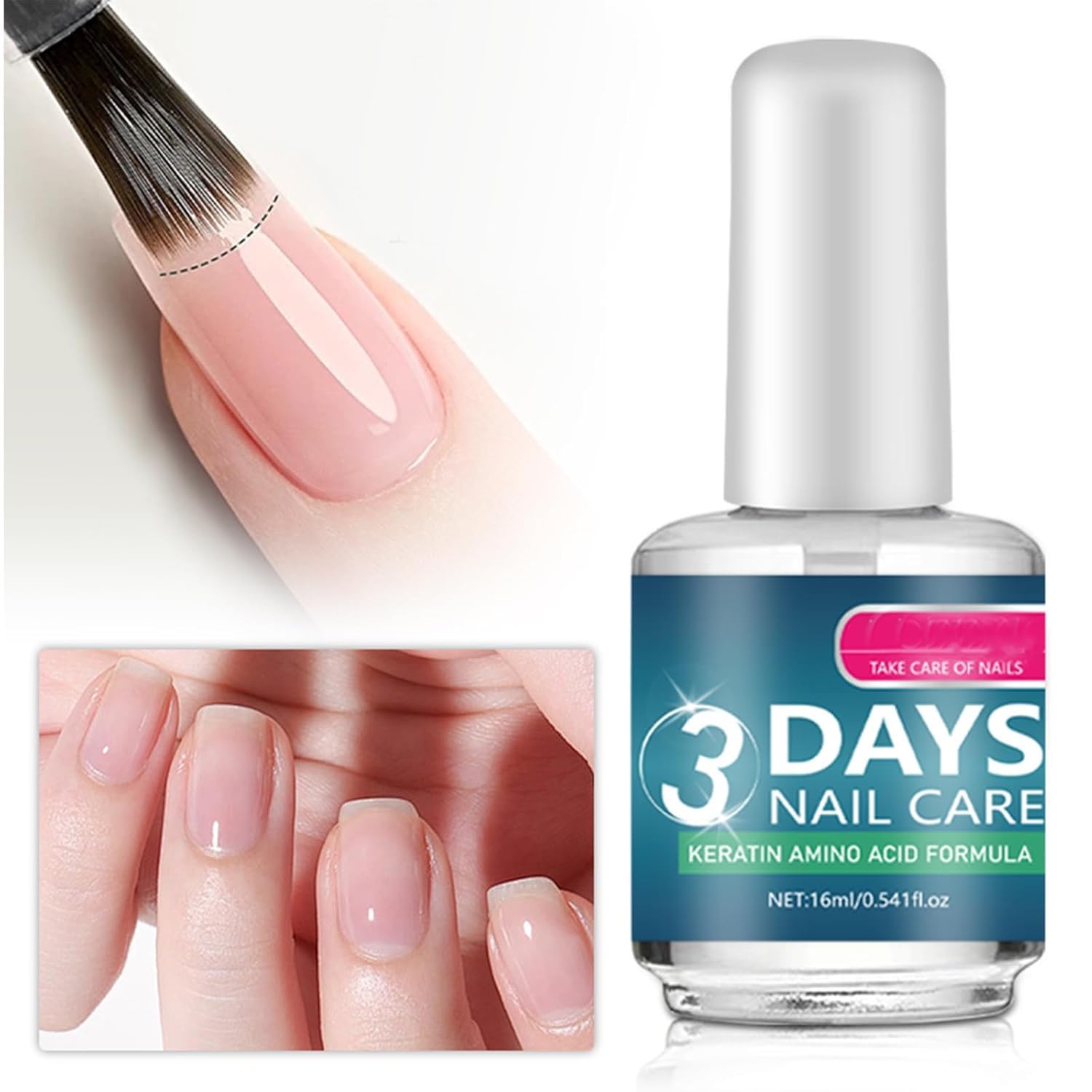 3 Days Nail Care dos botellas para tratamiento continuo de uñas