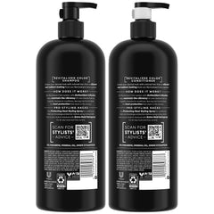 TRESemmé acondicionador color revitalizado en botella, suaviza y facilita el peinado.