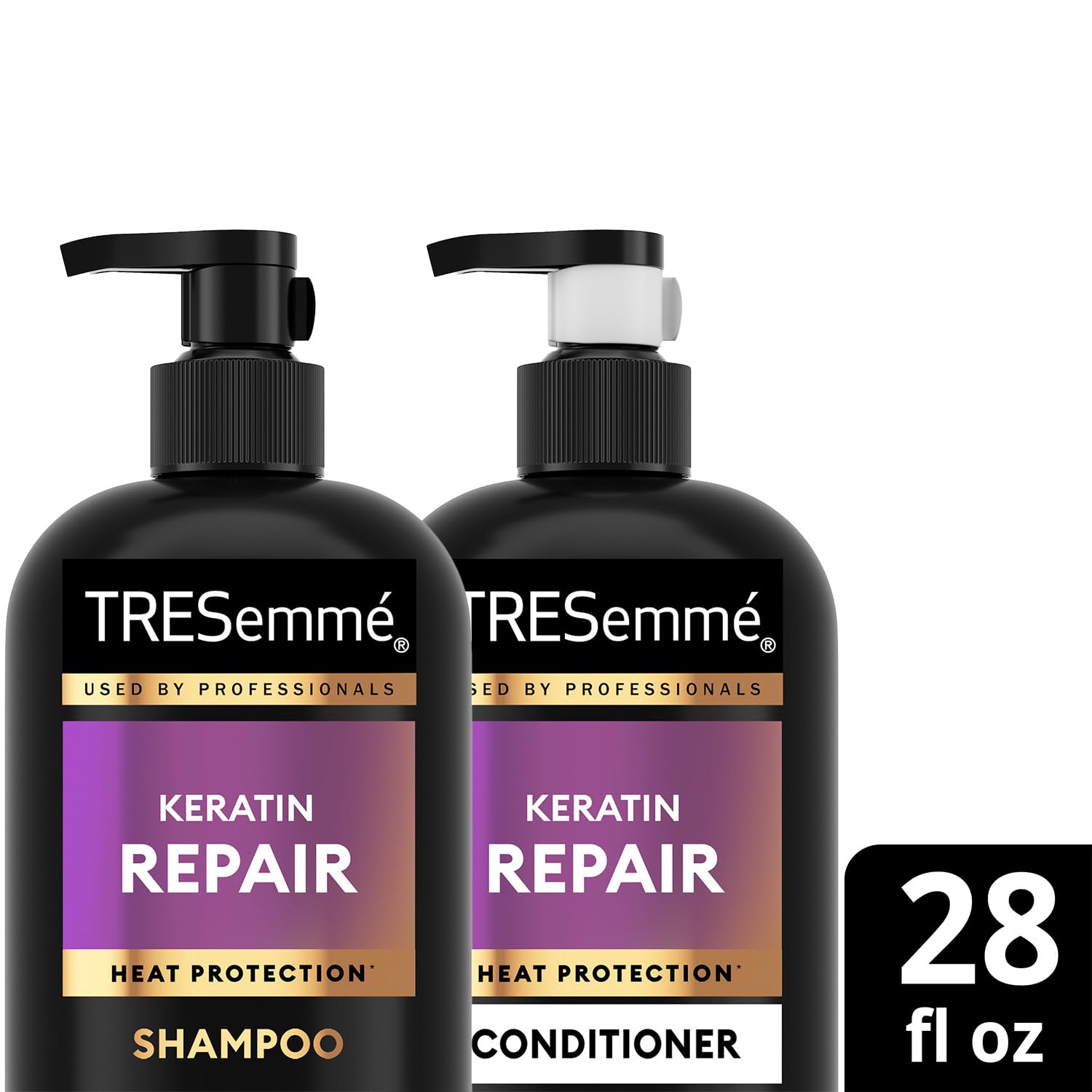 Acondicionador Keratin Repair de TRESemmé, acondiciona desde medio a puntas.
