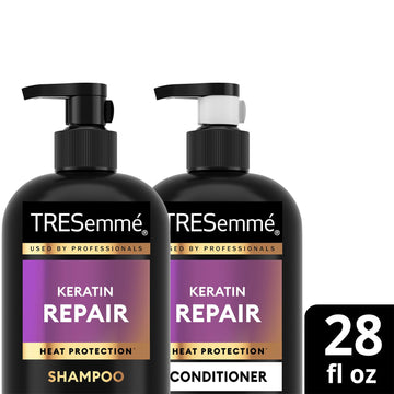 Acondicionador Keratin Repair de TRESemmé, acondiciona desde medio a puntas.