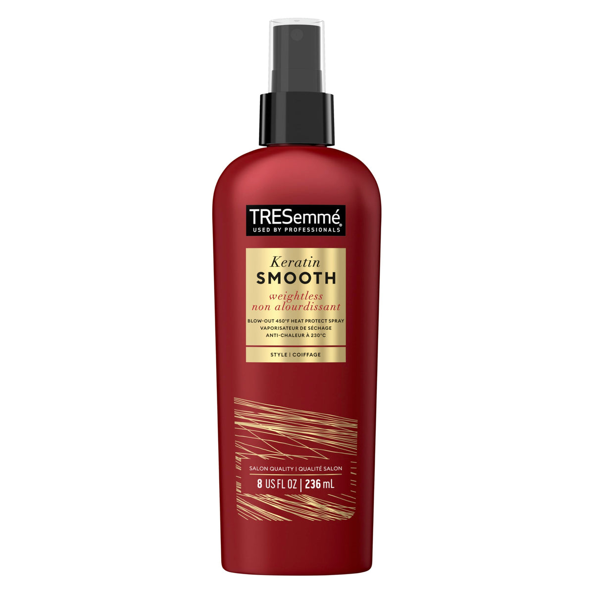 TRESemmé Expert Selection Protección Calor botella visible protege el cabello al peinar con calor