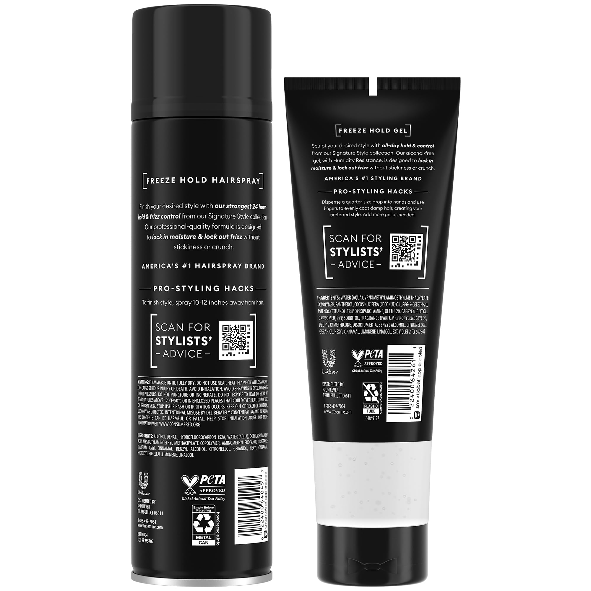 TRESemmé gel modelador con coco y pantenol para nutrición y definición