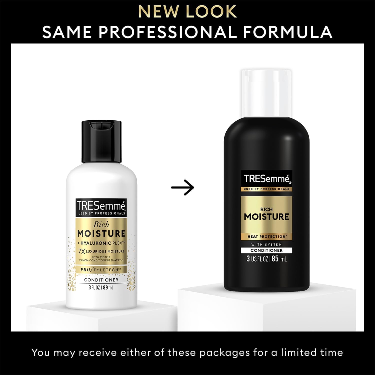 Gel de peinado de viaje TRESemmé, 2 oz, fijación duradera sin alcohol para días movidos.
