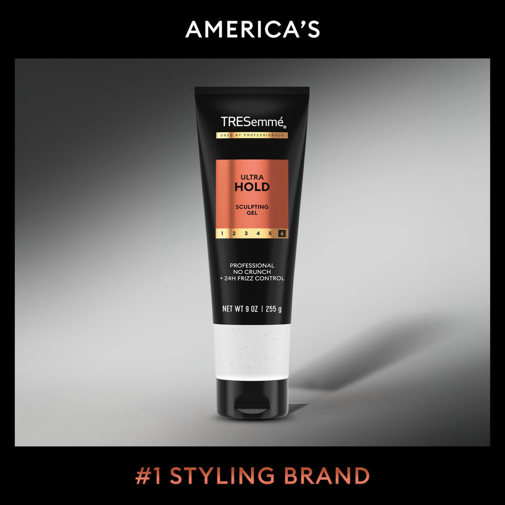 Brillo intenso y sin pegajosidad con TRESemmé Gel Ultra Hold.