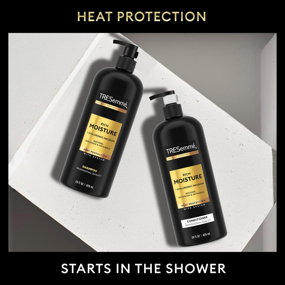 Ingrediente ácido hialurónico y biotina en Tresemmé Rich Moisture para brillo