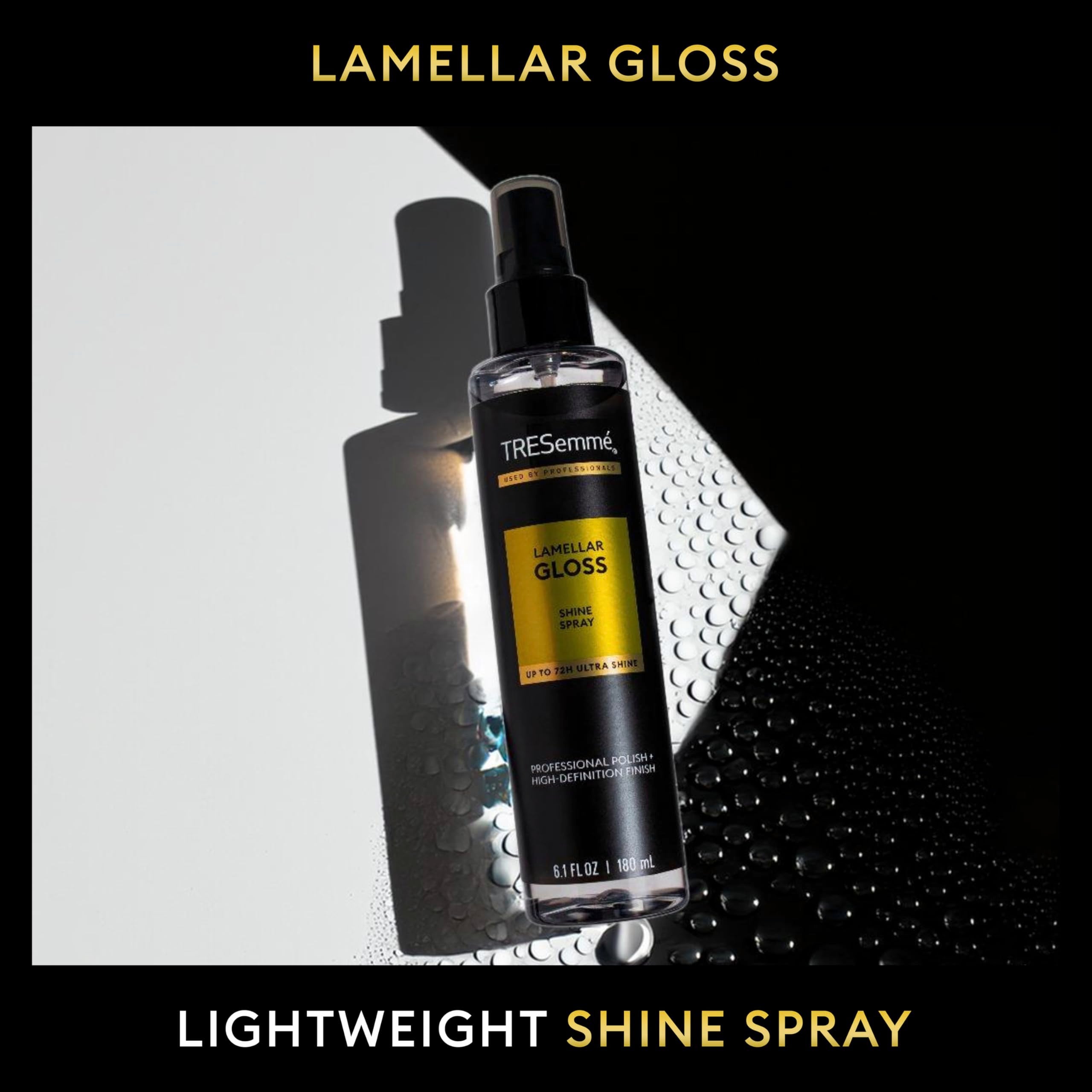 TRESemmé lamellar brillo: uso en cabello húmedo para acabado suave