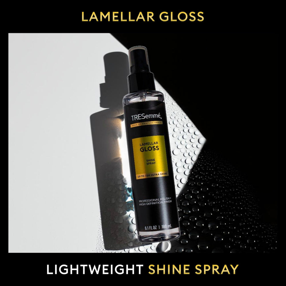 TRESemmé lamellar brillo: uso en cabello húmedo para acabado suave