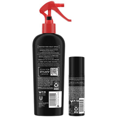 Aerosol de viaje protector térmico con keratina, tamaño 1,5 oz, ideal para retoques.