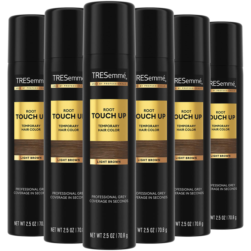 TRESemmé Retoque de Raíz Marrón Claro: spray eficiente para cubrir raíces visibles en segundos.