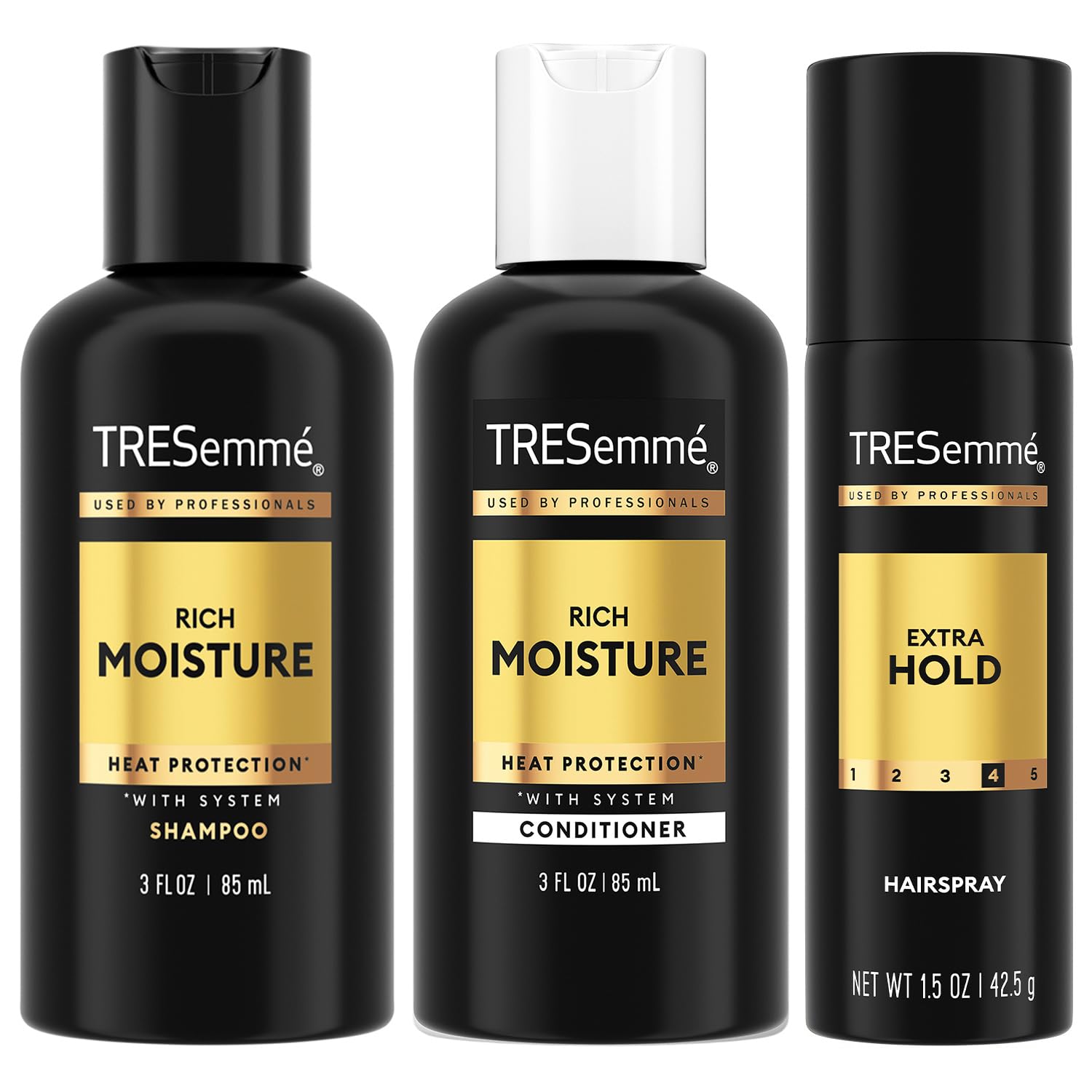 TRESemmé Rich Moisture Shampoo bottle for soft, hydrated hair