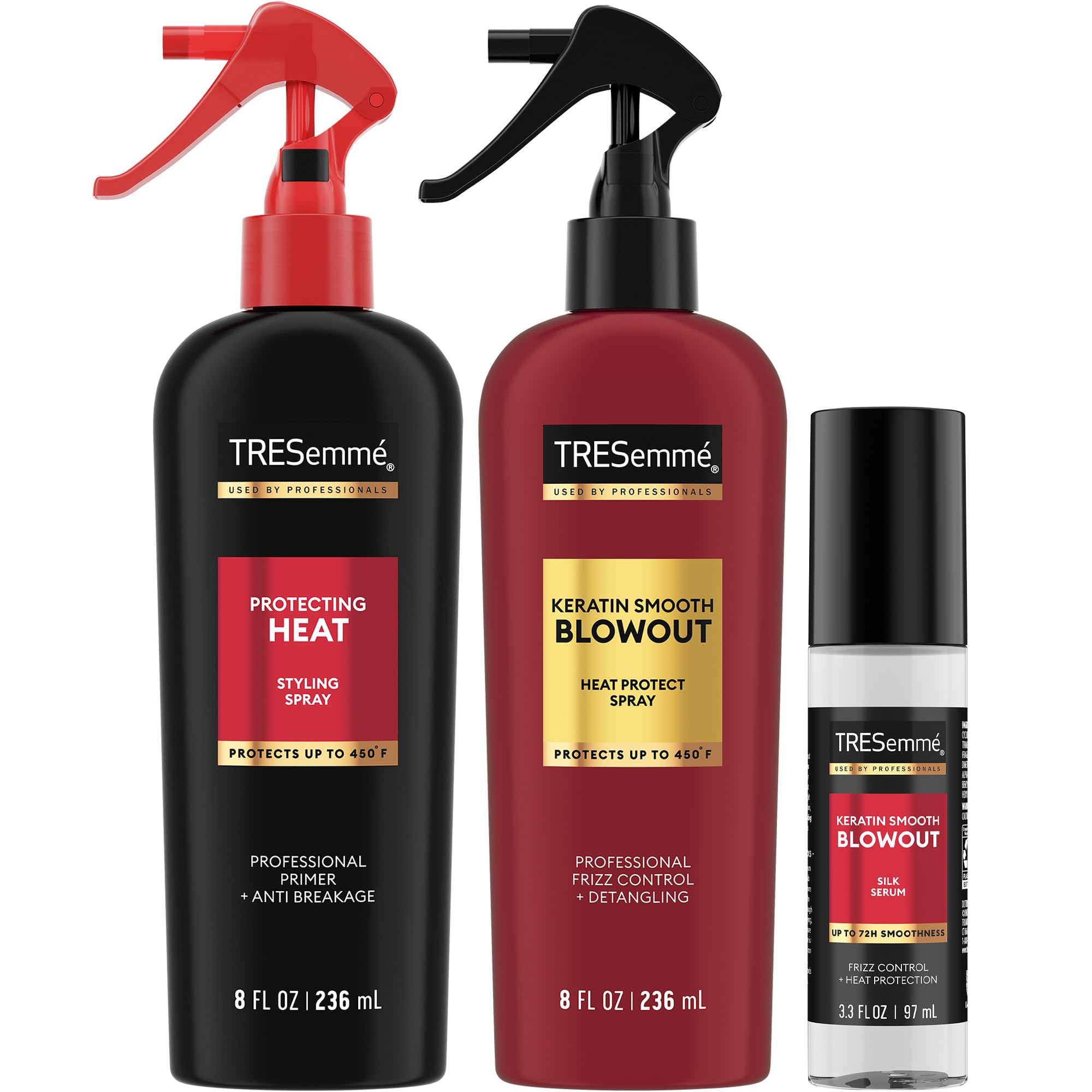 TRESemmé Spray Keratine lissage: fini lisse et durable.