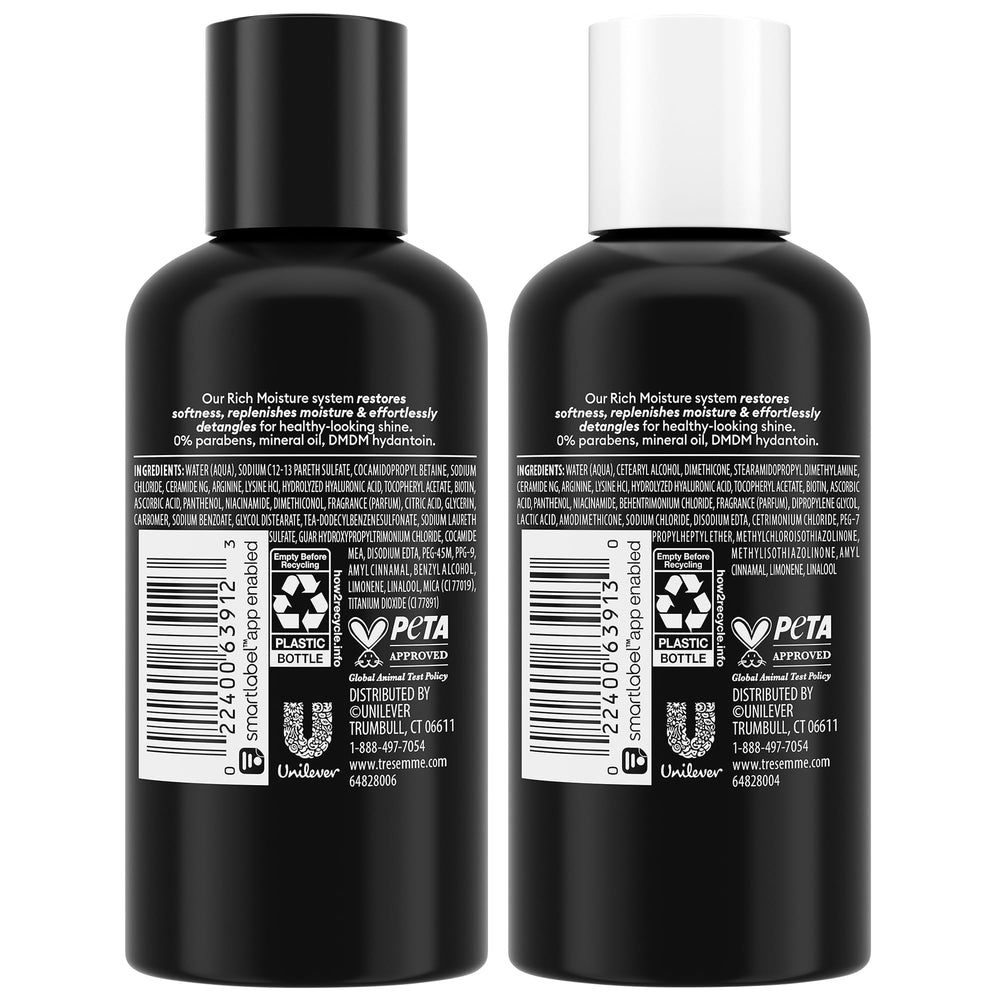 TRESemmé acondicionador hidratante de viaje, desenreda y deja el cabello suave