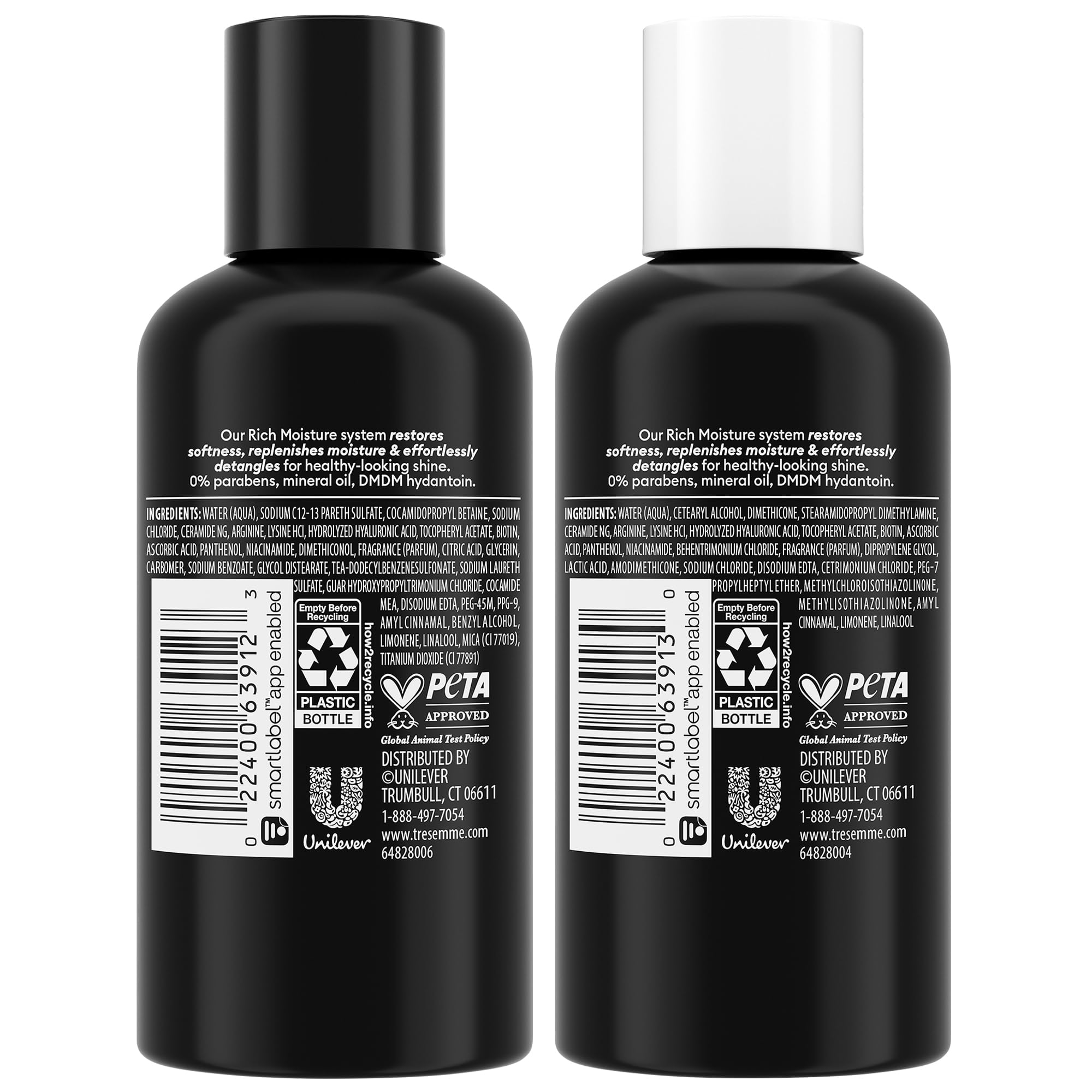 Acondicionador TRESemmé Esenciales de viaje en botella, suavidad y manejo fácil