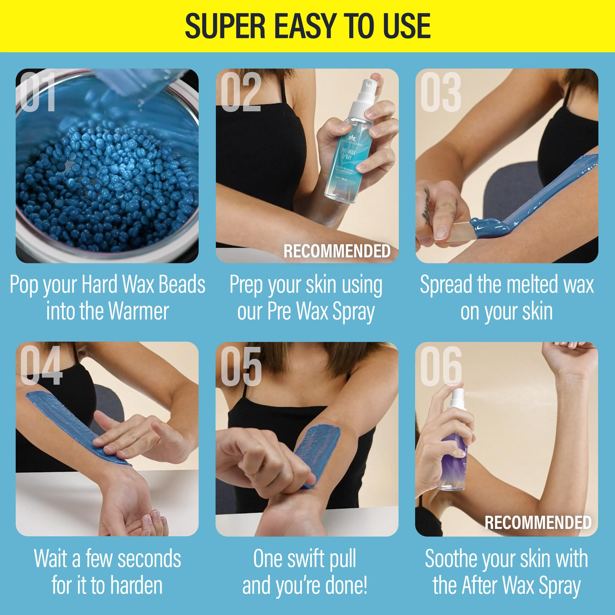 Tress Wellness: cera de base suave a temperatura controlada para menos dolor