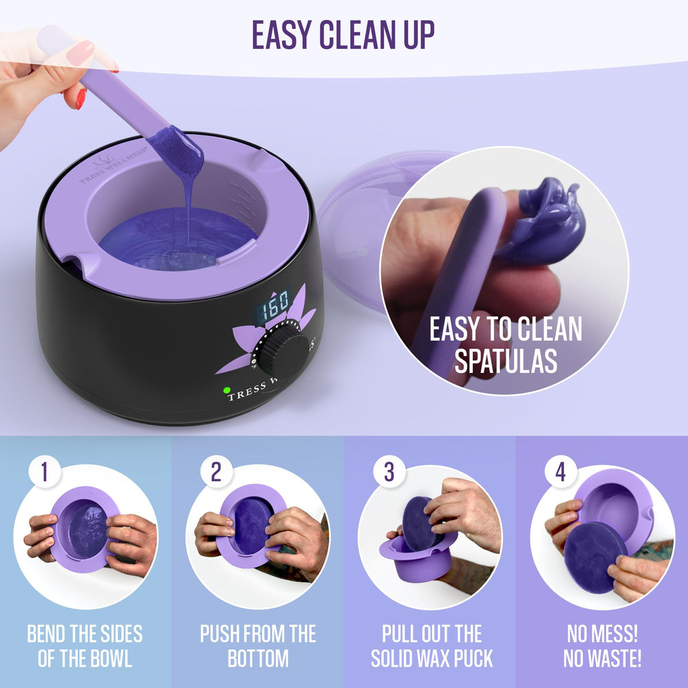 Guía de instrucciones de Tress Wellness para uso sencillo del liner