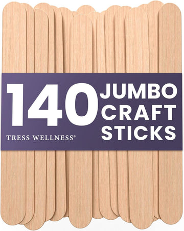 Palitos de artesanía sin astillas de Tress Wellness para depilación suave en casa.