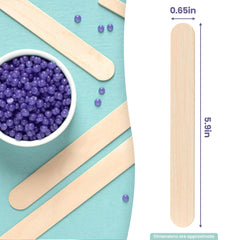Palitos grandes de cera para cuerpo y rostro de Tress Wellness, aplicación precisa.