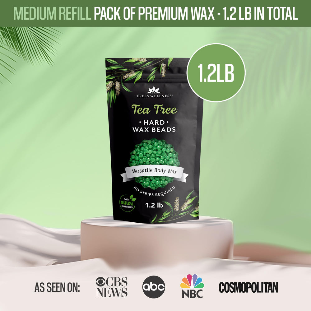 Tress Wellness perlas de cera árbol del té original 2,4 lb para uso doméstico