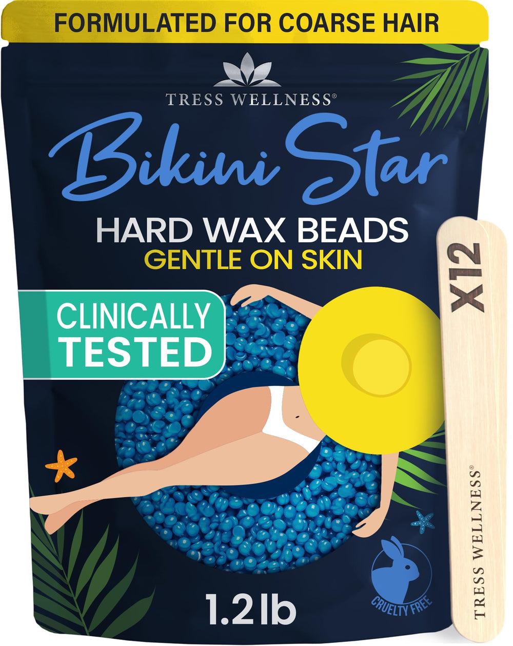 Tress Wellness: perlas de cera bikini para depilación suave de vellos