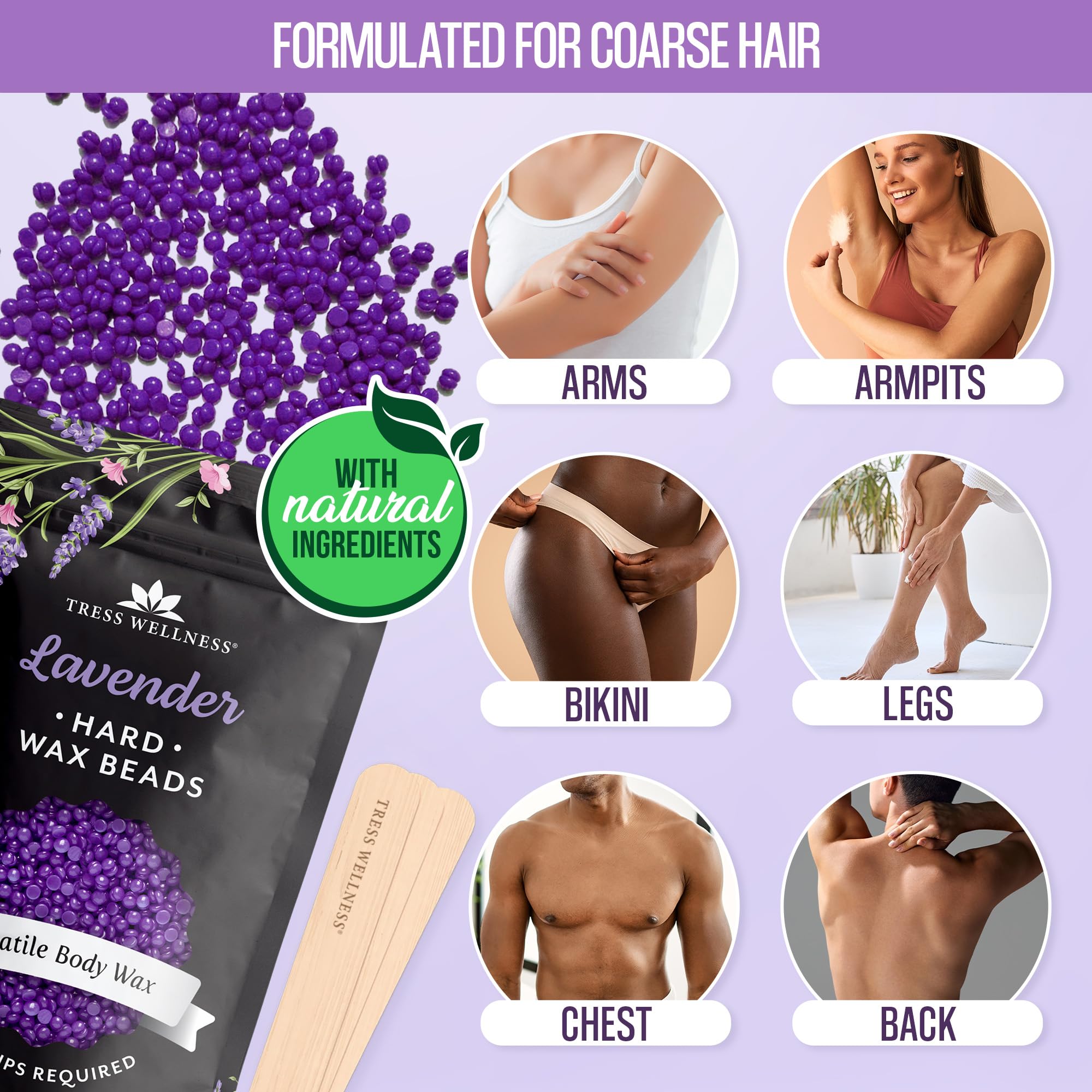 Tress Wellness, cera dermatológicamente probada, opción suave para piel sensible