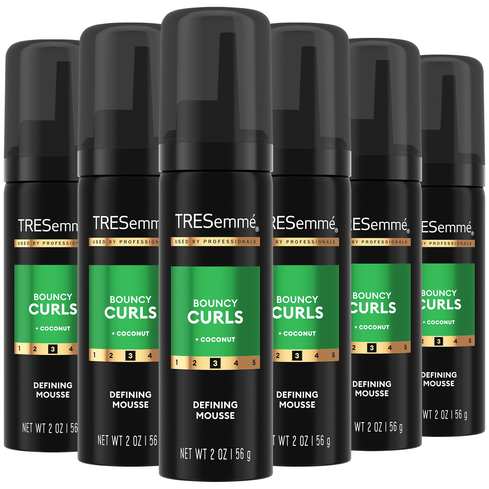 TRESemmé Espuma Definidora para Rizos Bouncy Curls, botella 2 oz para rizos definidos