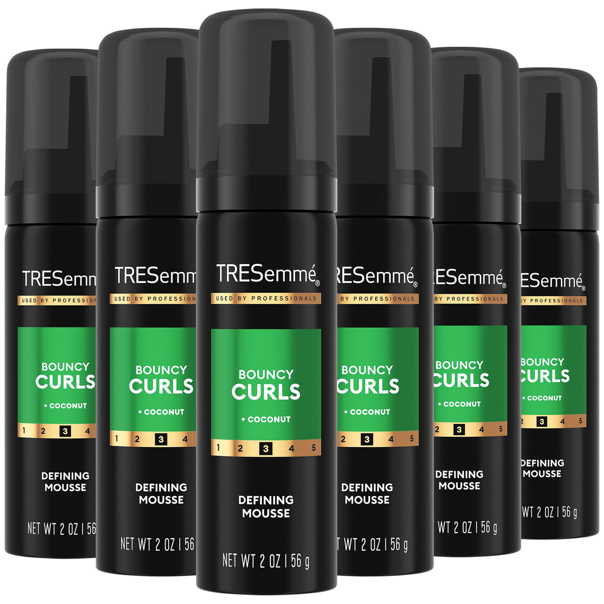 TRESemmé Espuma Definidora para Rizos Bouncy Curls, botella 2 oz para rizos definidos