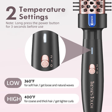 Tresses Touch, opciones de calor para distintos tipos de cabello