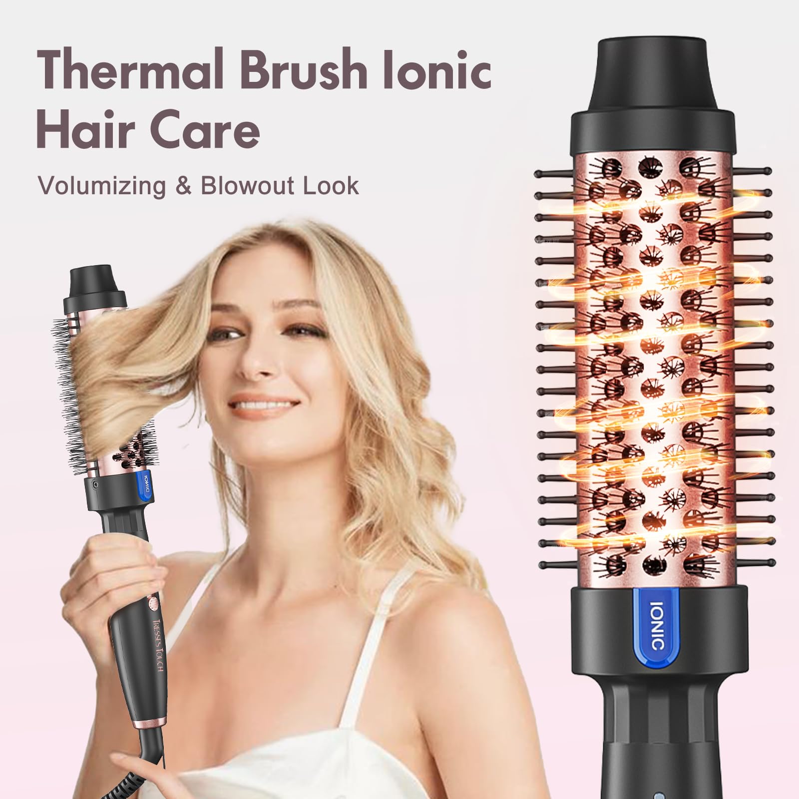 Tresses Touch con iones negativos reduciendo encrespado