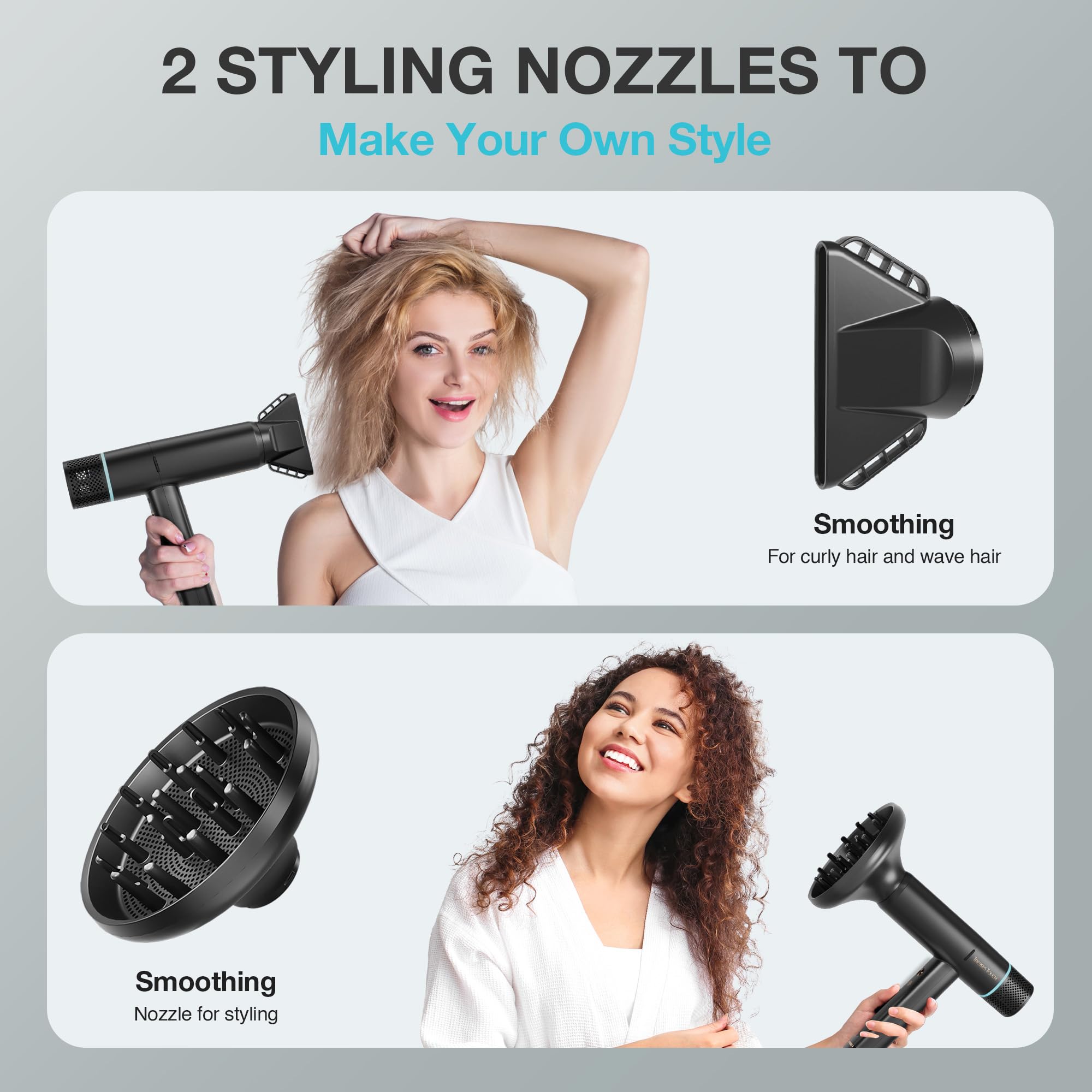 Secador Tresses Touch ideal para casa y viaje