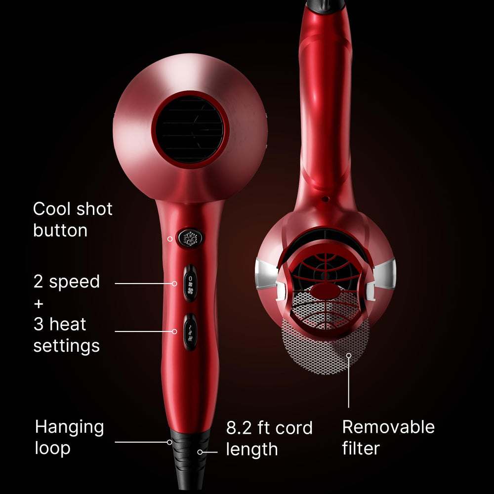 TREZORO secador profesional para cabello rizado con control y definición.