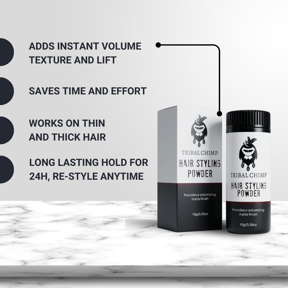 Aplicación fácil de Tribal Chimp, para estilizar rápido el cabello.